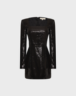 Платье мини с вырезом каре