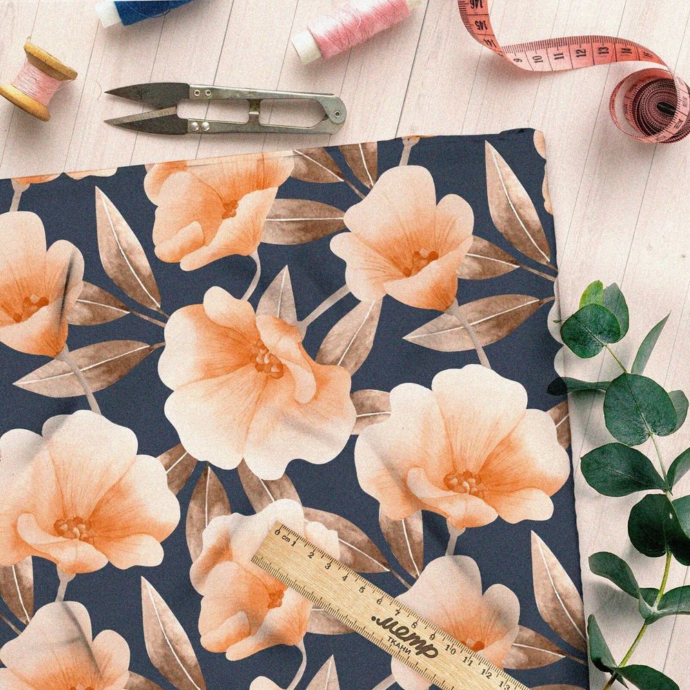 Ткань мембрана градиент оранжевых цветов