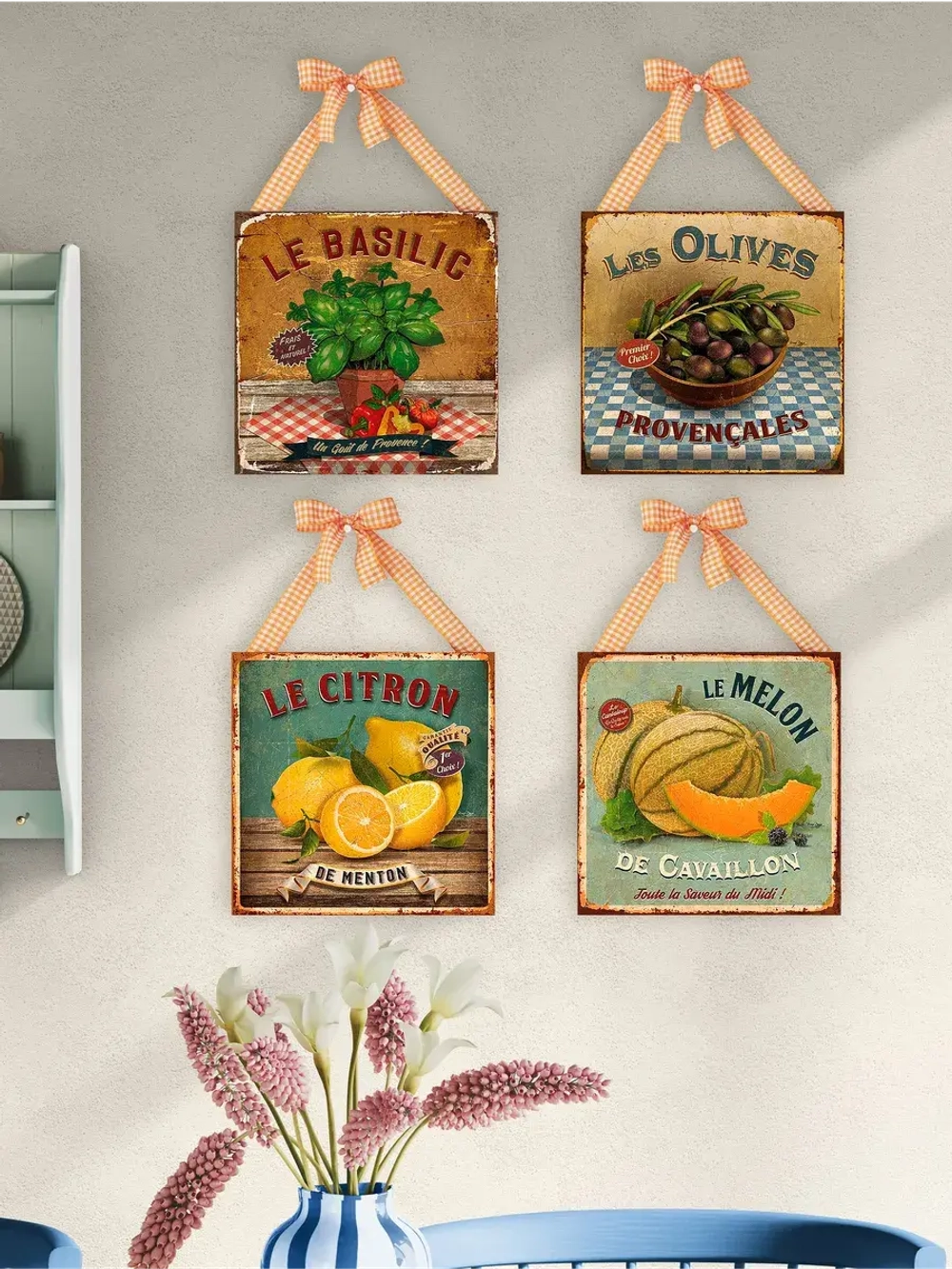 Панно на стену для интерьера 4 шт