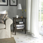 Стол на пьедестале - IKEA IDANÄS/IDANAS/ИДАНАС/ИДАНЭС ИКЕА, 46х36х63 см, чёрный