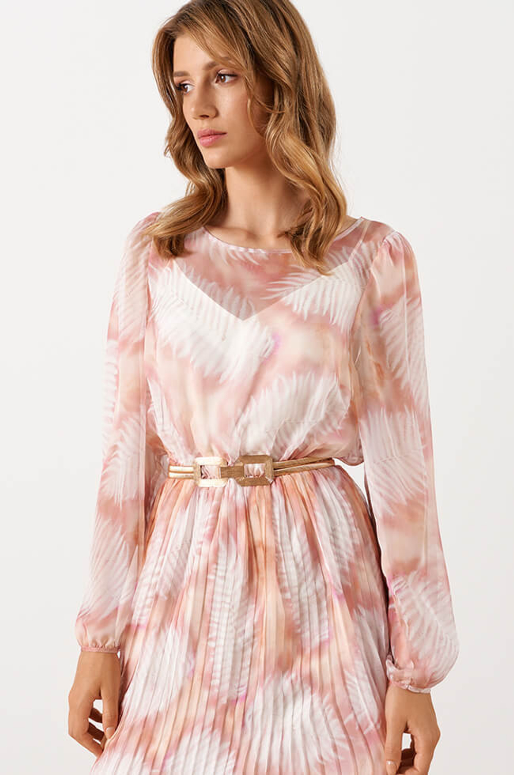 51559 Платье женское (розовый мультиколор)