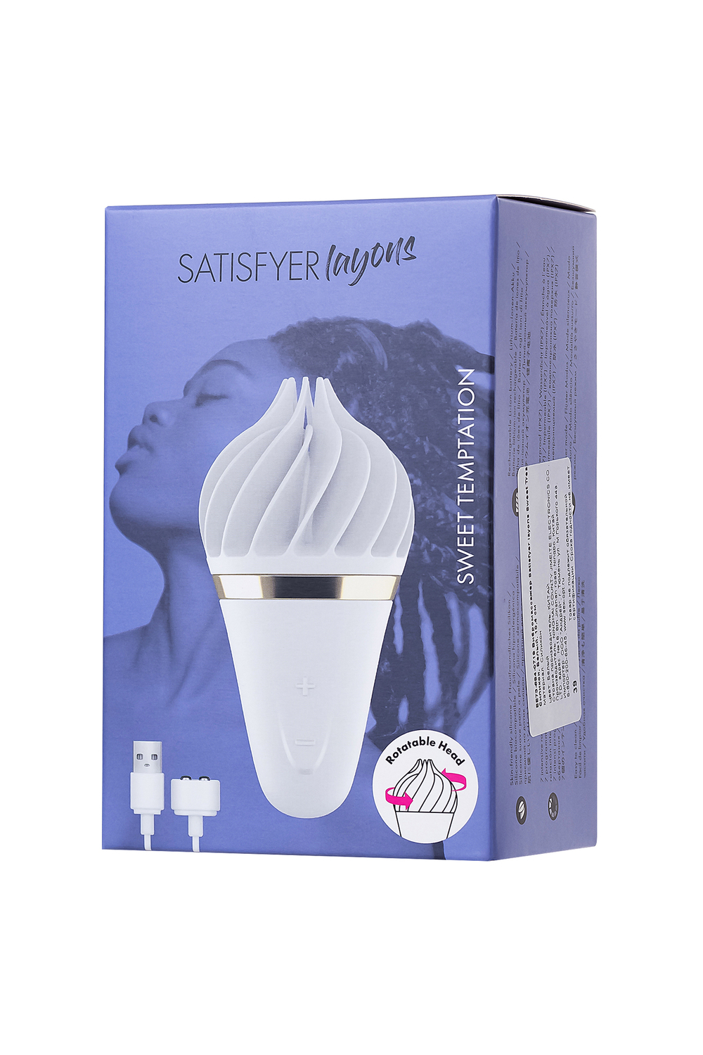 Мини стимулятор Satisfyer Sweet Treat (белый с золотым)