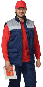 Жилет "СПЕЦ" Синий с серым