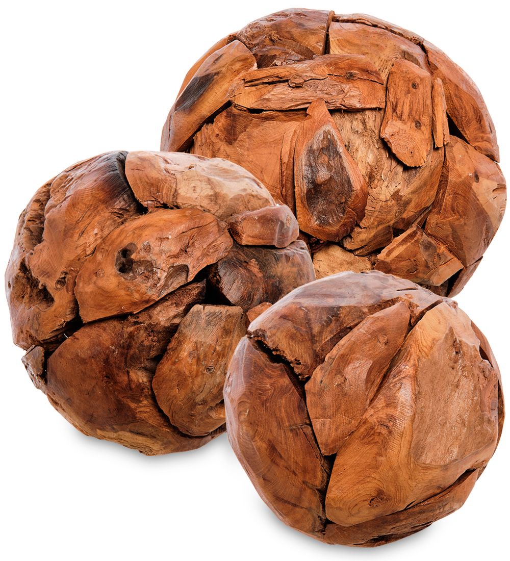 Decor and Gift 99-455 Набор из 3-х шаров для декора деревянных