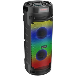 Колонки Ginzzu GM-219 ((V5.0), 50Вт, 150Гц- 18кГц, USB-flash, microSD-card, FM-радио, пульт ДУ, батарея 3,6В/4500мАч, эквалайзер )