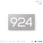 Номер на дверь 924, табличка на дверь для офиса, квартиры, кабинета, аудитории, склада, серая 120х70 мм, Айдентика Технолоджи