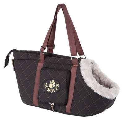 Scruffs сумка - переноска для собак "wilton", черная, 38х20х24см