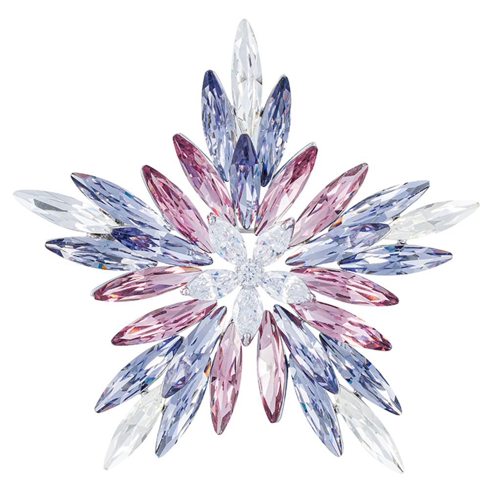 Брошь Fiore Luna СНЕЖИНКА Zircon Crystal XR1279B2 V/S