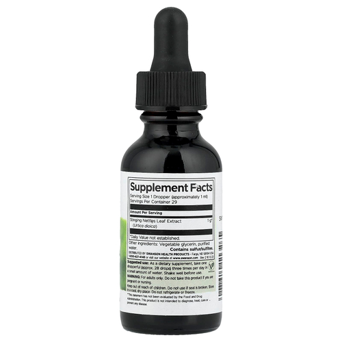 Swanson Vitamins, жидкий экстракт листьев крапивы двудомной, без спирта и сахара, 29,6 мл (1 жидк. унция)