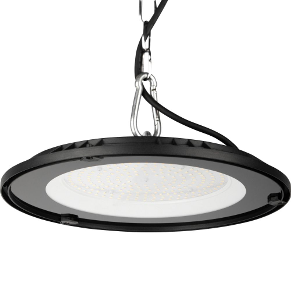 Светильник светодиодный ЭРА SPP-402-0-65K-150 150Вт 15000лм 6500K 80Ra Кп<5% КСС Д 120° 3 года IP65 подвесной | Светильники для высоких пролетов (хайбеи)