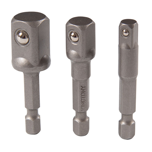 KING TONY (9103PR) Набор адаптеров для торцевых головок, 1/4" > 1/4, 3/8", 1/2", 3 предмета
