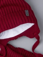 Шапка со снудом детская осенняя