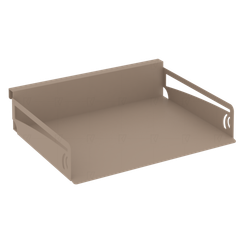 Навесной лоток для бумаг горизонтальный MAN-21 Металл Мокко 320*263*70