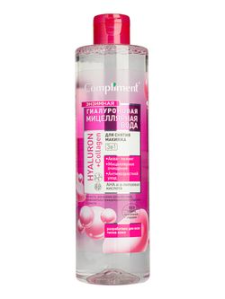 Compliment энзимная гиалуроновая мицеллярная вода для снятия макияжа 3 в 1 HYALURON+Collagen