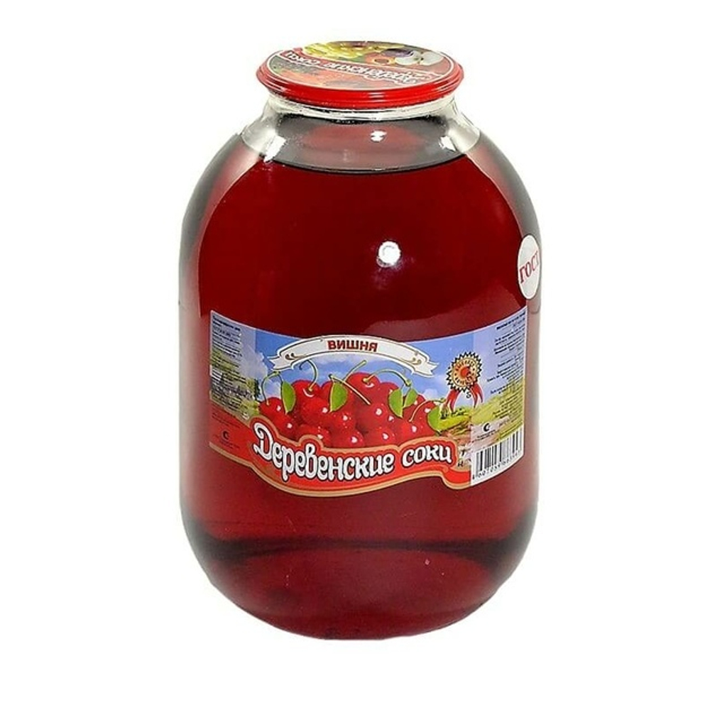 Нектар Вишневый «Деревенские Соки» - 3 л