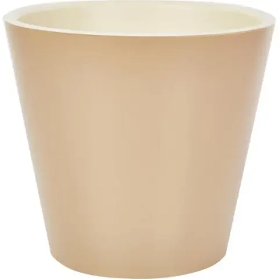 Горшок для цветов London 320 мм, 15,7л на колесиках молочный шоколад