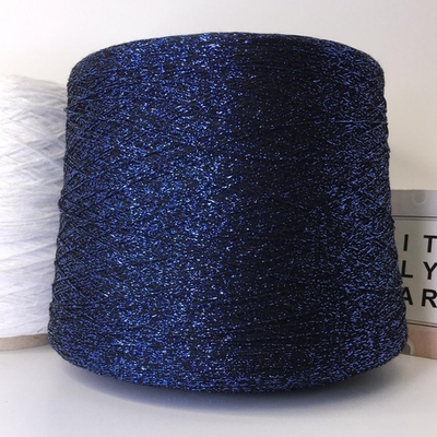 BARTOK - Torcitura di Domaso; 80% вискоза, 20%люрекс; шнурок; 750м/100гр; col.BK92/CC, цвет: чёрная нить с синим люрексом