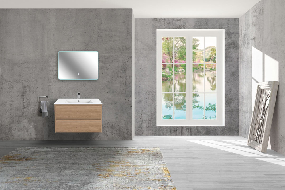 База под раковину Gio 800 подвесная, 2 выкатных ящика soft-close, N.Oak, , шт