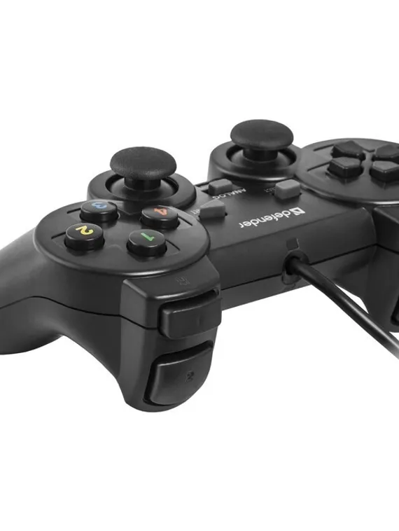 Геймпад Defender Omega USB, проводной, вибрация, для PC, USB, черный