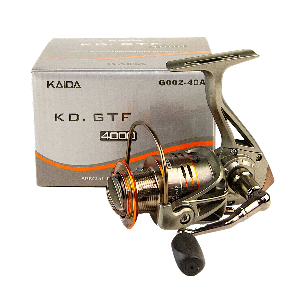 Катушка Kaida KD.GTF G002-40A 4000 bb4+1 (5.2:1) 250г 0.235/0.285/0.33мм-195/180/110м Мет.шпуля