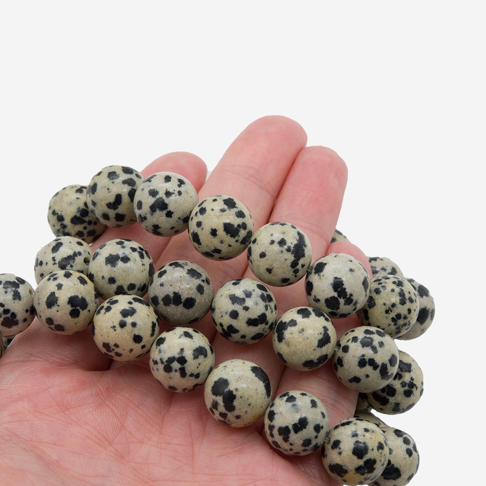 Аплит натуральный (Яшма далматин), 12,6мм, шар
