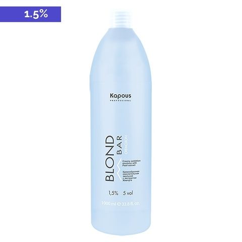Кремообразная окислительная эмульсия «Blond Cremoxon» с экстрактом Жемчуга серии “Blond Bar” 1,5%, 1000 мл