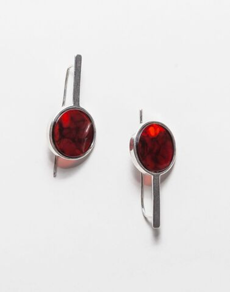 Серьги с натуральным янтарем. Калининградские серьги с натуральными камнями