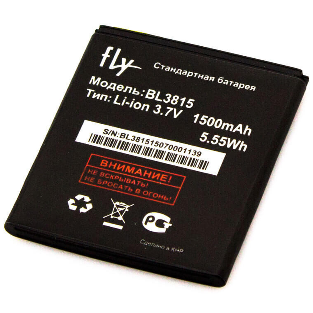 Аккумуляторная батарея для Fly BL3815 IQ4407 1500mAh  (тех.упаковка)