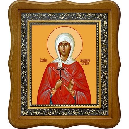 Александра Булгакова мученица. Икона на холсте.