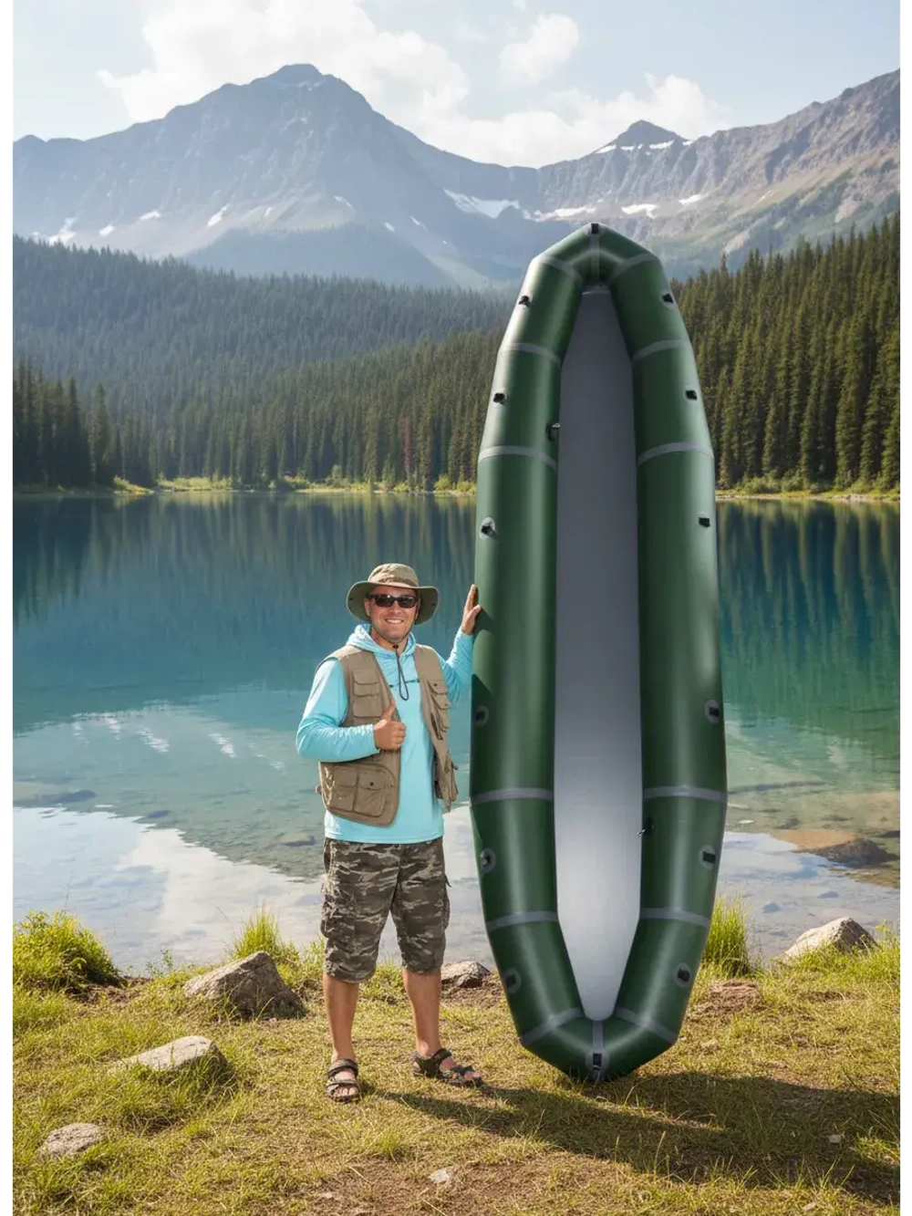 Пакрафт Эскимос 300 М Двухсекционный + 14 рымов