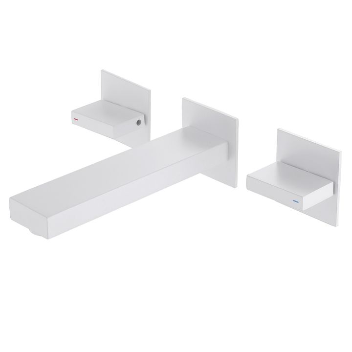 Смеситель ABBER Daheim AF82122W для раковины скрытого монтажа, белый матовый