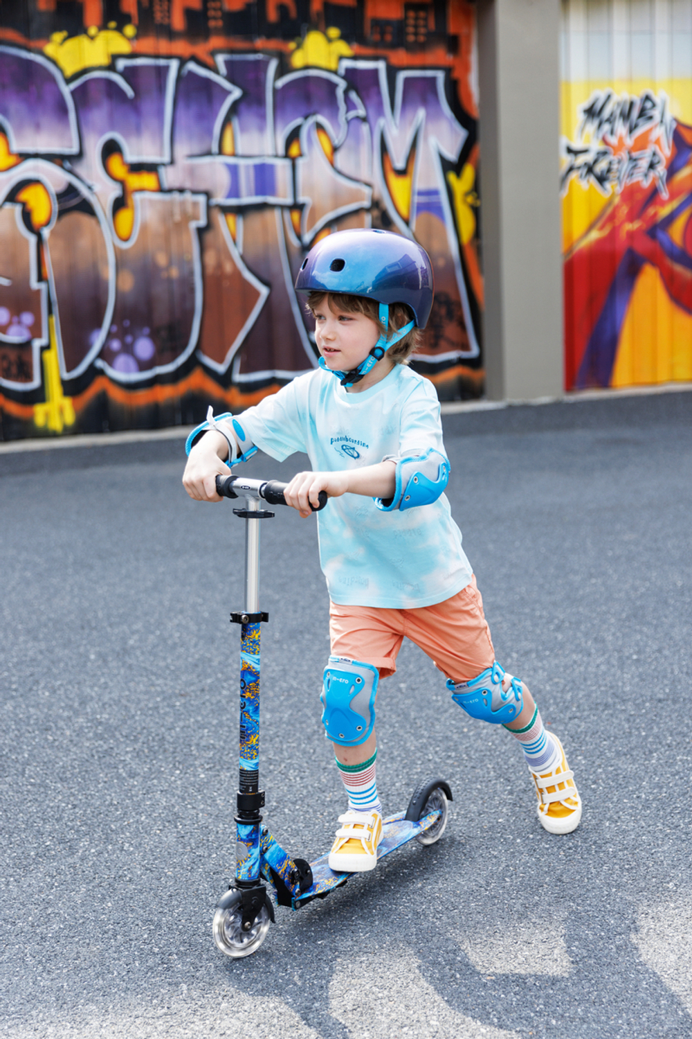 Самокат Micro Sprite LED, Art Звездная ночь