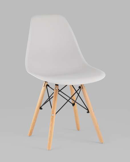 Стул Eames Style DSW светло-серый (разборный каркас)