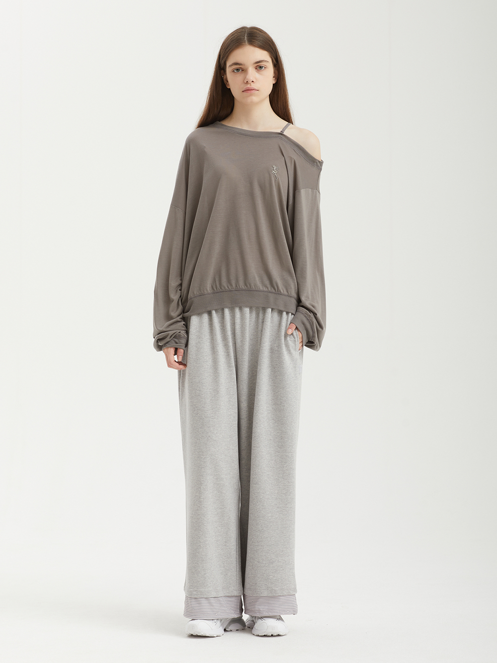 Женская Толстовка One-shoulder Oversized