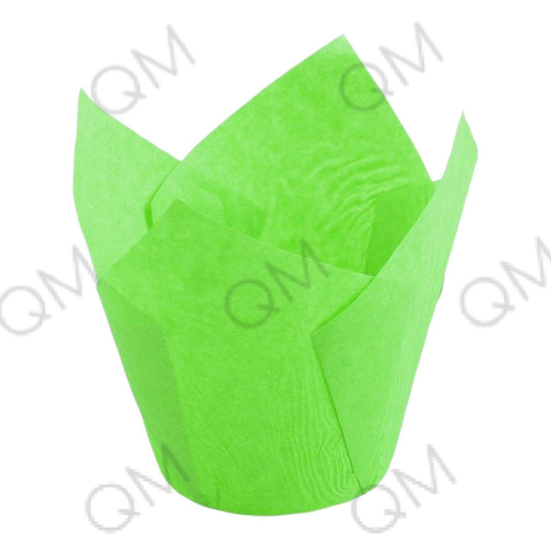 Форма бумажная "Тюльпан" 50*80 мм (зеленый) 50 шт/упак
