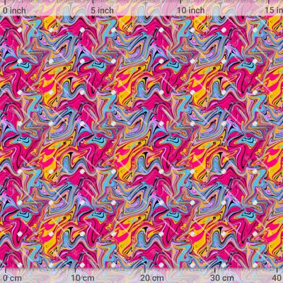 Абстрактный многоцветный узор. Похоже на смесь разноцветных масляных, акриловых красок; яркая контрастная вызывающая смесь разноцветных жидкостей. Тематика: лето, пляж, вечеринка. by VeVeArts 1200 DPI