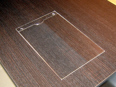 Карман А4 плоский вертикальный оргстекло 1,8 мм