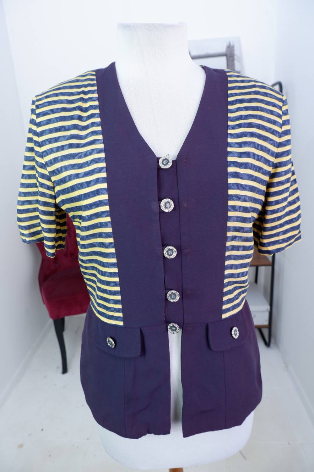 Жакет Pierre de Bois винтажный, маркировка 10, визуально на 46 размер