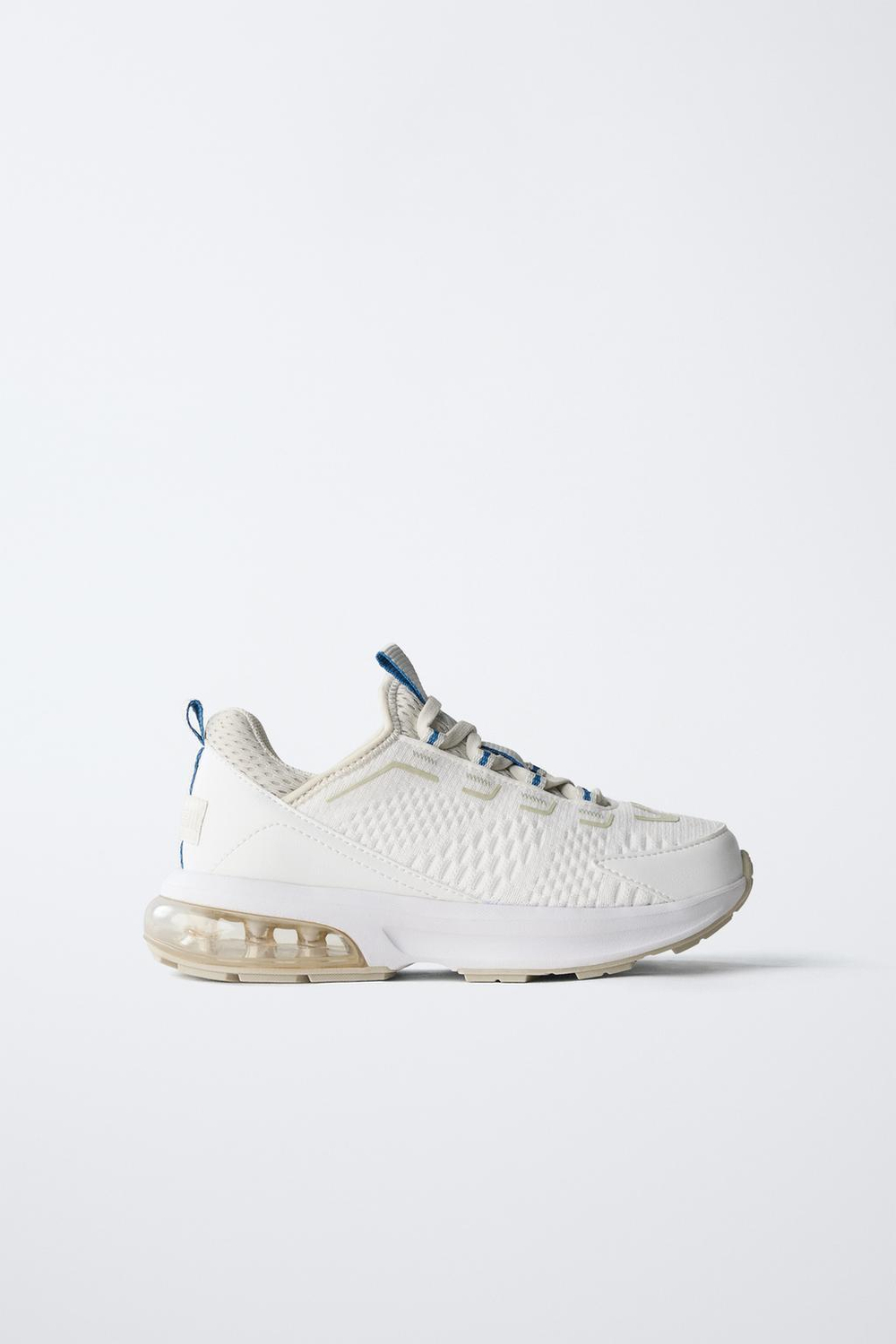 ZARA КРОССОВКИ С ВОЗДУШНОЙ ПОДУШКОЙ, БЕЛЫЙ