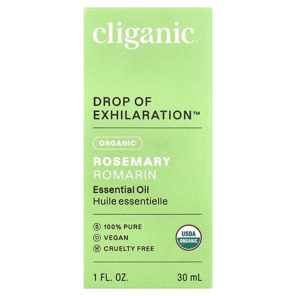 Cliganic, Органическое эфирное масло розмарина, 30 мл (1 жидк. Унция)