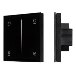 Панель SMART-P6-DIM-G-IN Black (12-24V, 4x3A, Sens, 2.4G) (Arlight, IP20 Пластик, 5 лет) 034780