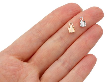 Концевик 4,5мм на стразовую цепочку 3,5мм