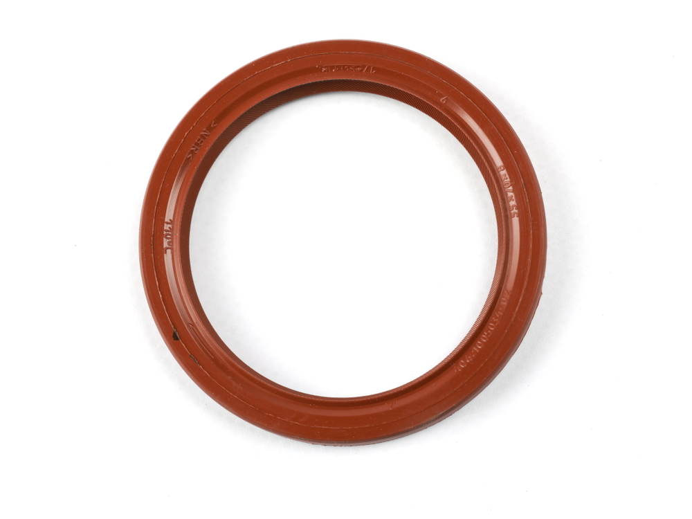 Сальник 55х70х8 Газель, Волга дв. ЗМЗ-405,406,409 коленвала передний (красный с  пружиной/NBR) Резинотехника г. Балаково ( ОЕ 406.1005034-04 к. )