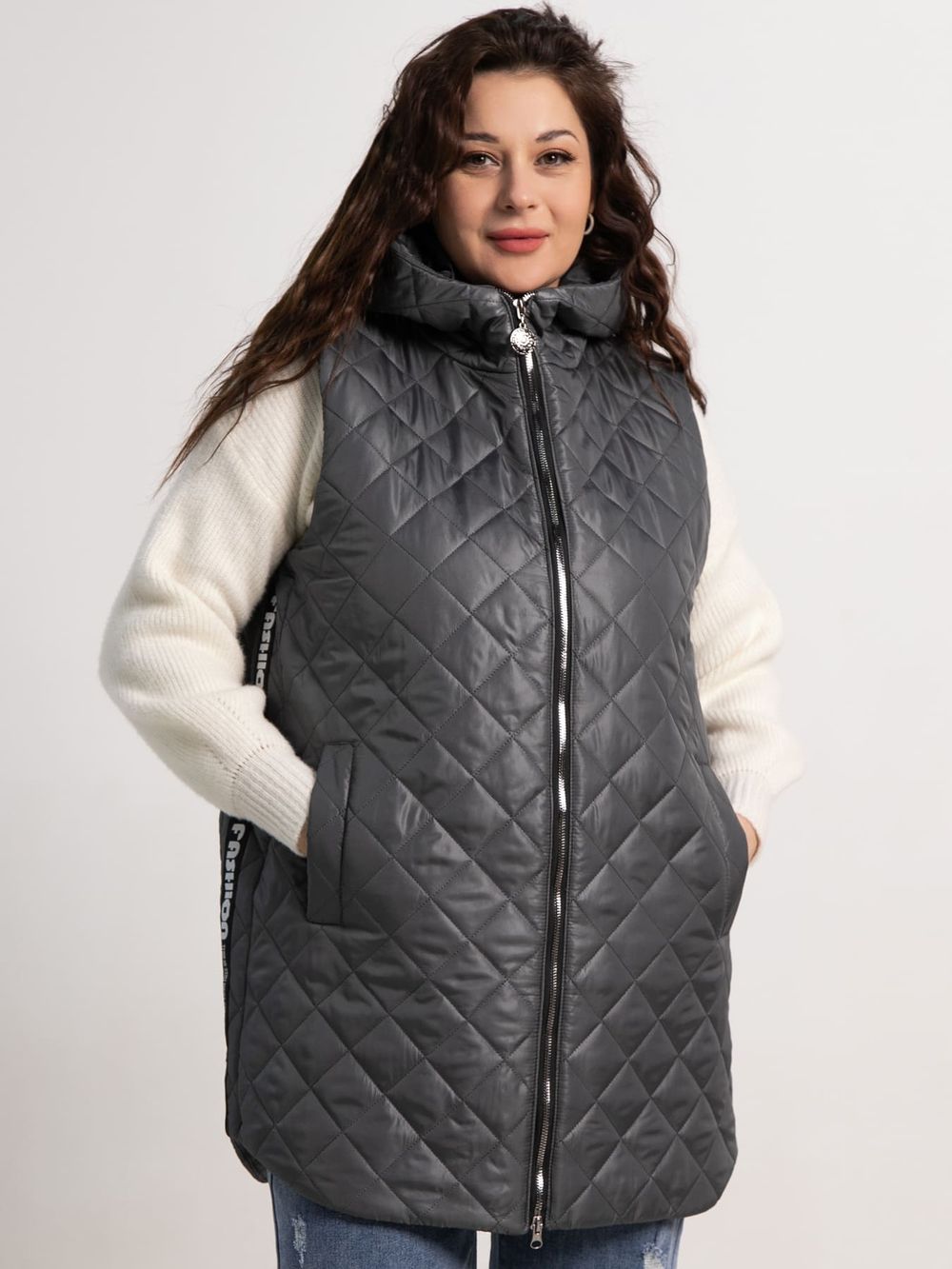 Жилет утепленный Фирменный стиль (графит) Б15320-18М LT Collection