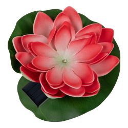 USL-S-826-PT060 RED WATERLILY Садовый светильник на солнечной батарее Красная кувшинка. Плавающий. 1 светодиода. Теплый белый свет. 1xААA Ni-Mh аккумулятор в-к. IP44. TM Uniel