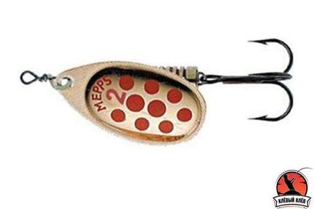 Блесна вращ. Mepps AGLIA PTS, 3, Copper/Red dots