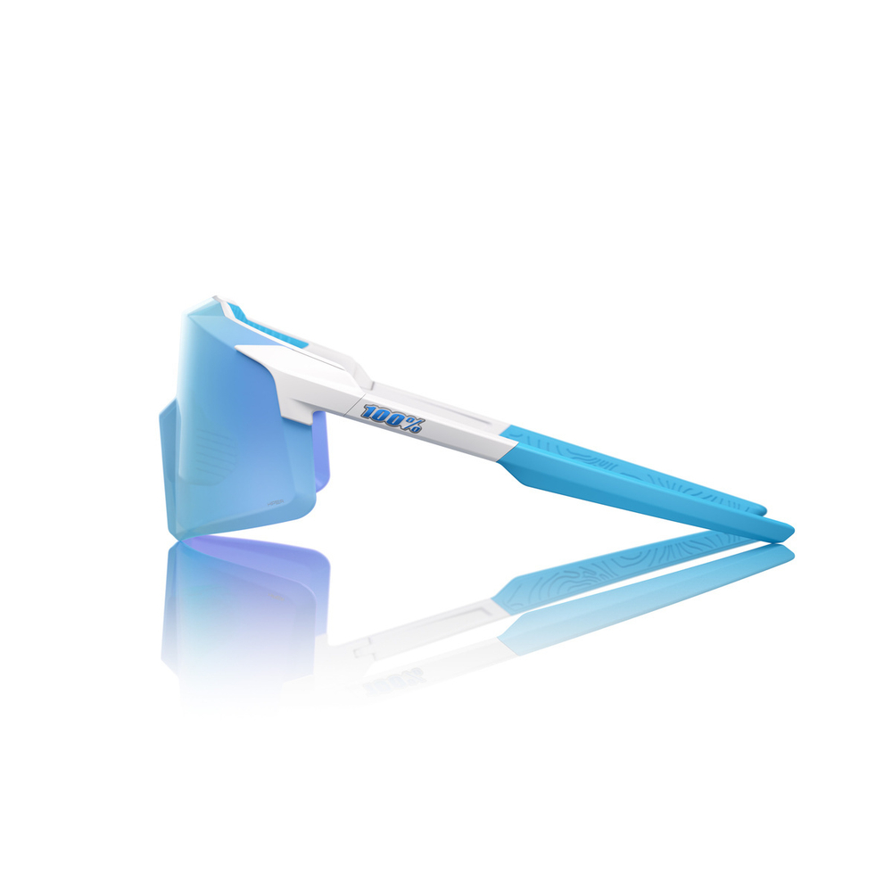 Спортивные очки 100% AEROCRAFT Matte White - HiPER Blue Mirror Lens