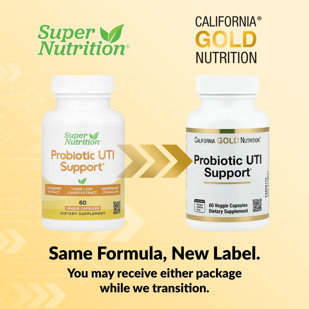 California Gold Nutrition, пробиотики для защиты от ИМП, с фруктоолигосахаридами, экстрактом клюквы, экстрактом кратевы и запатентованной пищеварительной смесью, 60 вегетарианских капсул