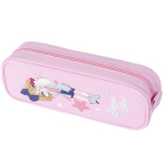 Пенал - косметичка Alingar, ткань, молния, 225 х 50 х 85 мм, "Девочка в очках", ассорти
