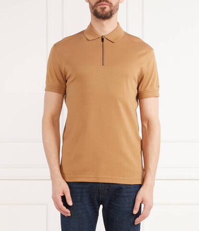 Поло DC INTERLOCK ZIP Tommy Hilfiger - хаки(MW0MW30762)